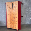 Large Painted Pine Country Corner Shelf