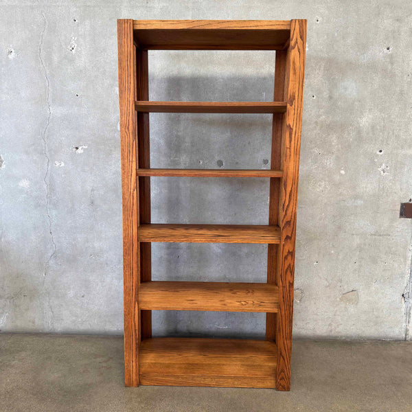 1970s Oak Display Shelf #1
