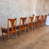 Set of Six Vintage Broyhill Brasilia Dining Chairs