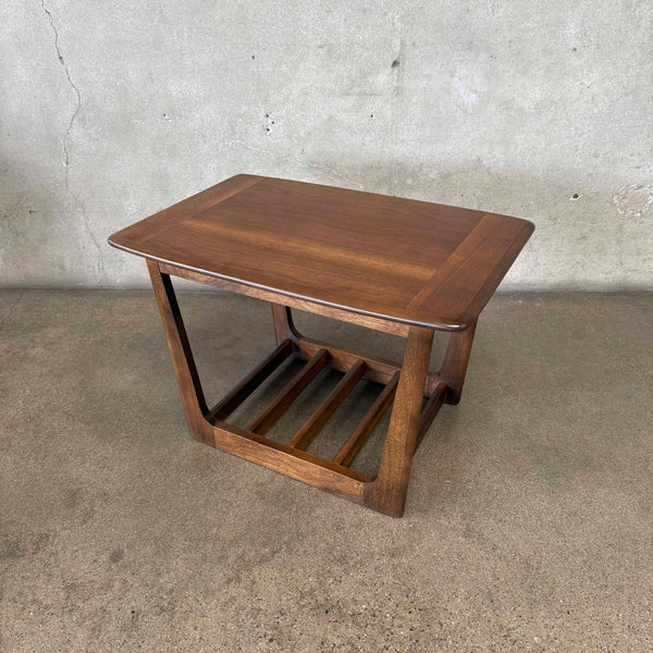 Mid Century Bassett Astra Walnut End Table