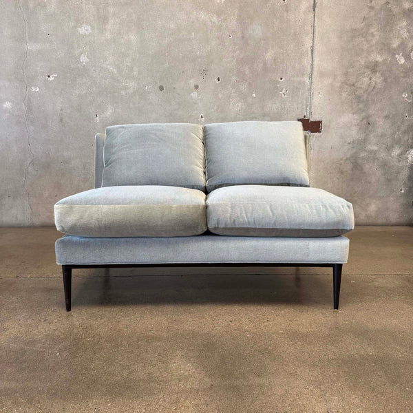 Mid Century Style Loveseat in Mohair