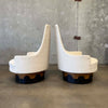Pair of Mid Century Adrian Pearsall "Spanish" Swivel Lounge Chairs
