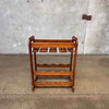Vintage Solid Walnut Wine Rack