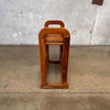 Vintage Solid Walnut Wine Rack