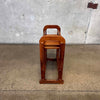 Vintage Solid Walnut Wine Rack