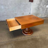 Mid Century Walnut Large Side Table / Small Coffee Table