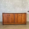 Solid Oak Butcher Block Credenza