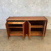 Solid Oak Butcher Block Credenza