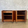 Solid Oak Butcher Block Credenza
