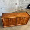 Solid Oak Butcher Block Credenza