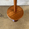 Danish Modern Teak Floor Lamp With Table