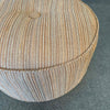 Mid Century Modern Round Pouf - New Upholstery