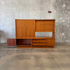 Danish Modern Shelf Cabinet With Key
