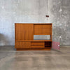 Danish Modern Shelf Cabinet With Key