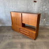 Danish Modern Shelf Cabinet With Key