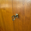 Danish Modern Shelf Cabinet With Key