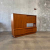 Danish Modern Shelf Cabinet With Key