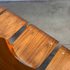 Set of Six Orange & Walnut Jean Prouve Style Chairs - Standard Chairs