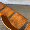 Set of Six Orange & Walnut Jean Prouve Style Chairs - Standard Chairs