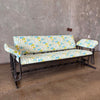 Vintage Metal Glider / Daybed - Folds Down / New Upholstery - HOLD