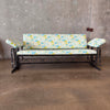 Vintage Metal Glider / Daybed - Folds Down / New Upholstery - HOLD