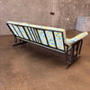 Vintage Metal Glider / Daybed - Folds Down / New Upholstery - HOLD