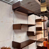 Mid Century Modern Distressed Look 30 Piece Modular Wall Shelves With Brackets