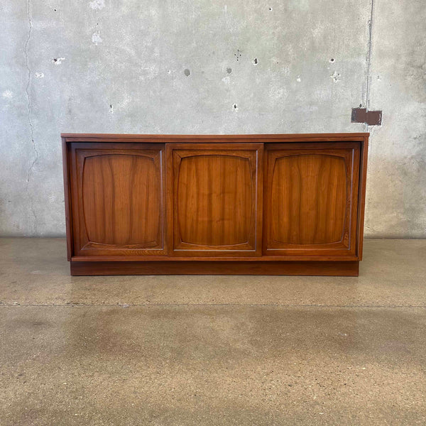 Vintage Mid Century Walnut Credenza