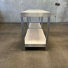 Vintage Steel & Travertine Console / Bookshelf