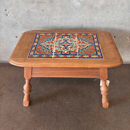 1930s Tudor Tile Six-Tile Table