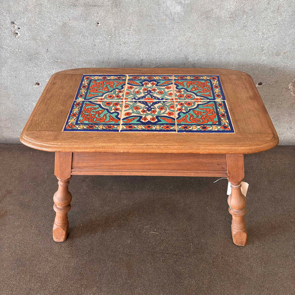 1930s Tudor Tile Six-Tile Table