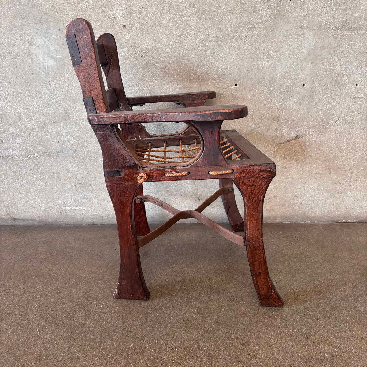 1930s Monterey Style Folk Art Childs Chair