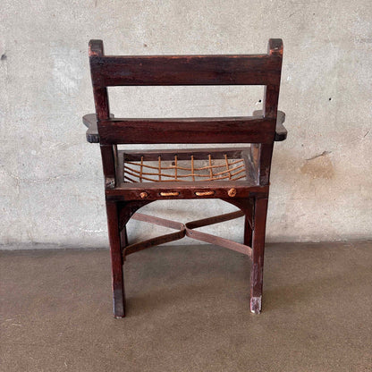 1930s Monterey Style Folk Art Childs Chair