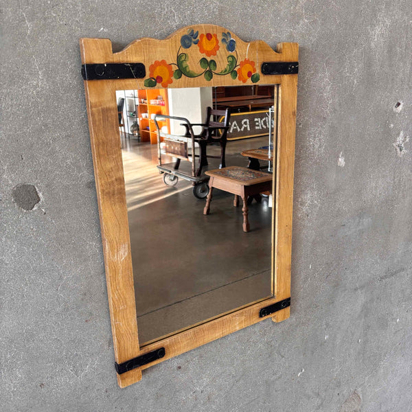 Monterey Furniture Classic Mirror With Wrought Iron Straps