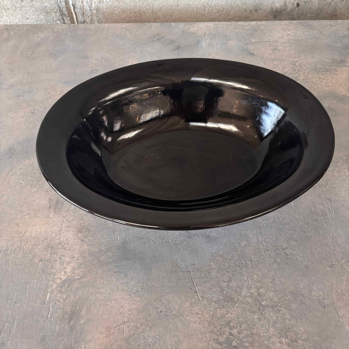 Bauer Oval Black Glaze Bowl
