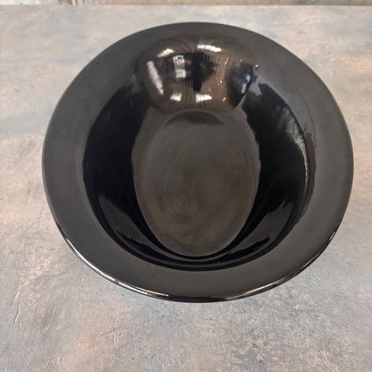 Bauer Oval Black Glaze Bowl