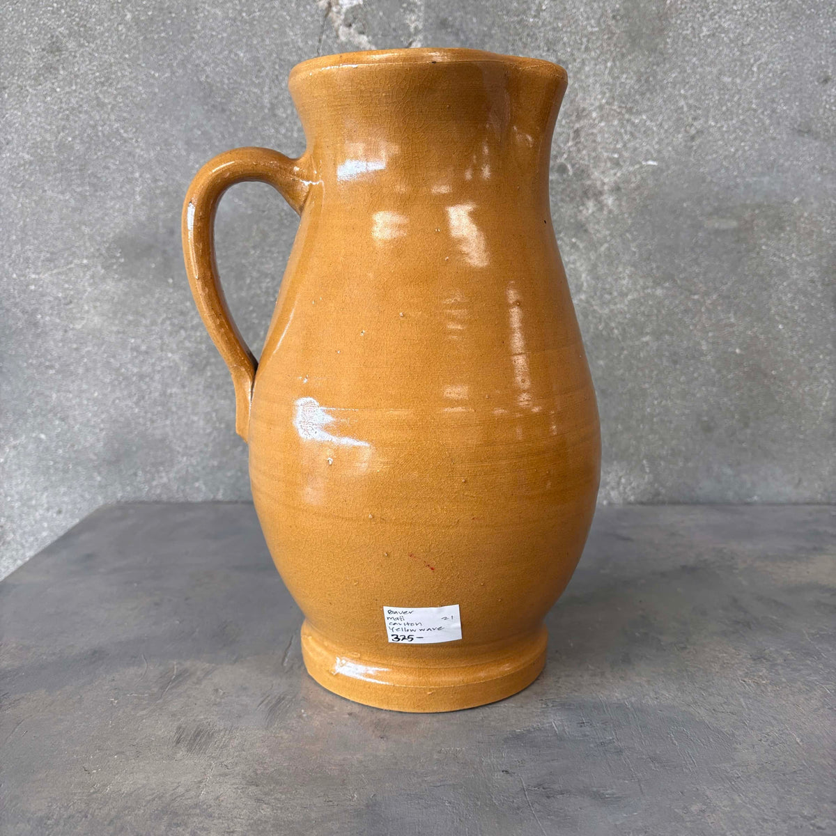 Yellow Ware Bauer Pottery Pitcher