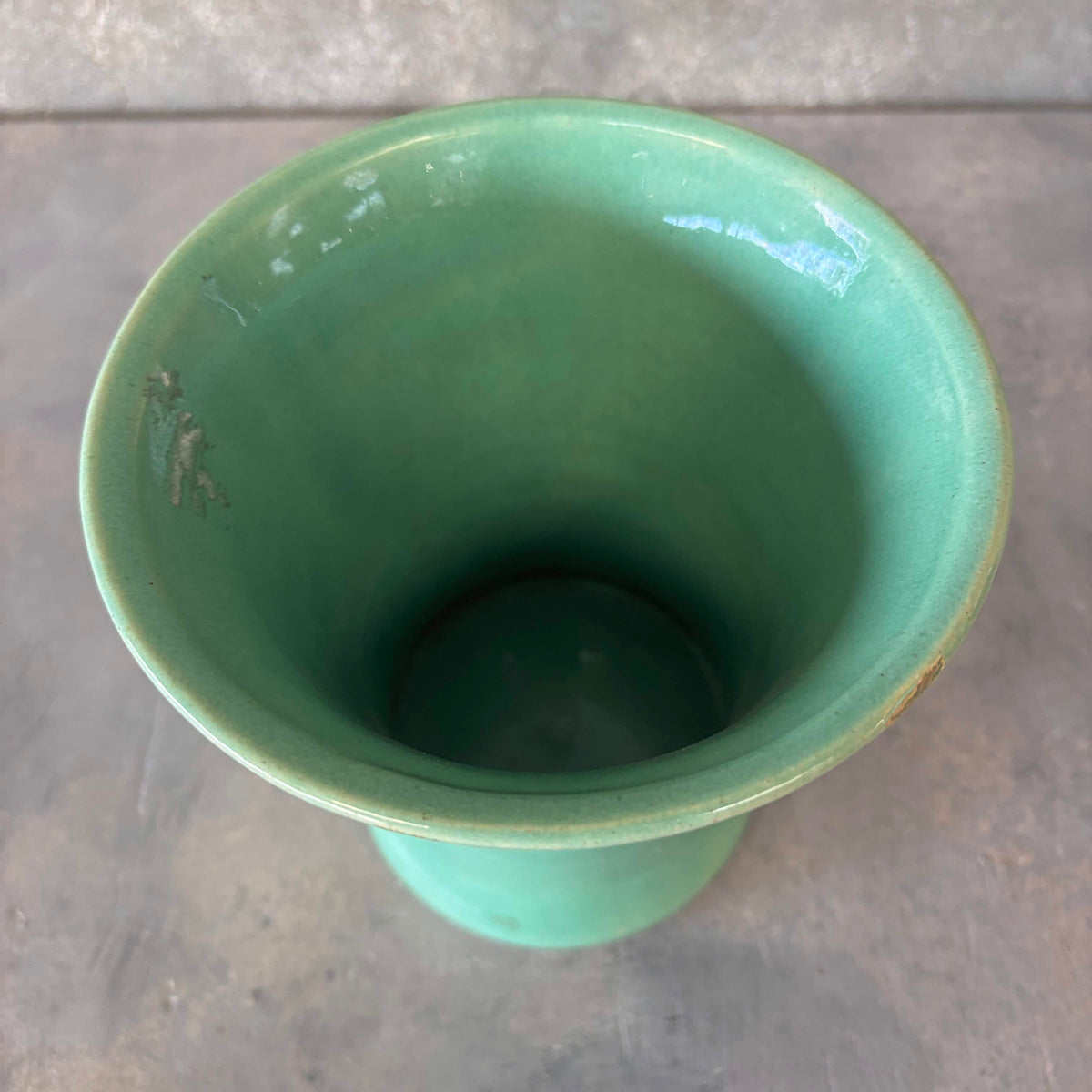 Bauer Pottery Florist Jade Green Vase