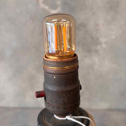 Bauer Pottery Artist Painted Lamp