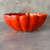 Catalina Island Pottery Large Toyon Red Scallop Bowl