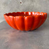 Catalina Island Pottery Large Toyon Red Scallop Bowl