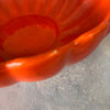 Catalina Island Pottery Large Toyon Red Scallop Bowl
