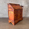 Monterey Furniture 1930s Secretary Desk With Excellent Floral Details