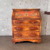 Monterey Furniture 1930s Secretary Desk With Excellent Floral Details
