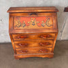 Monterey Furniture 1930s Secretary Desk With Excellent Floral Details