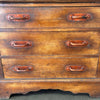 Monterey Furniture 1930s Secretary Desk With Excellent Floral Details