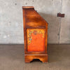 Monterey Furniture 1930s Secretary Desk With Excellent Floral Details