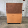 Mid Century Burl Highboy Dresser