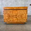 Mid Century Burl Nightstands