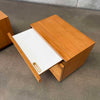 Mid Century Burl Nightstands